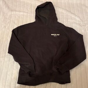 Women’s Brown White Fox Hoodie